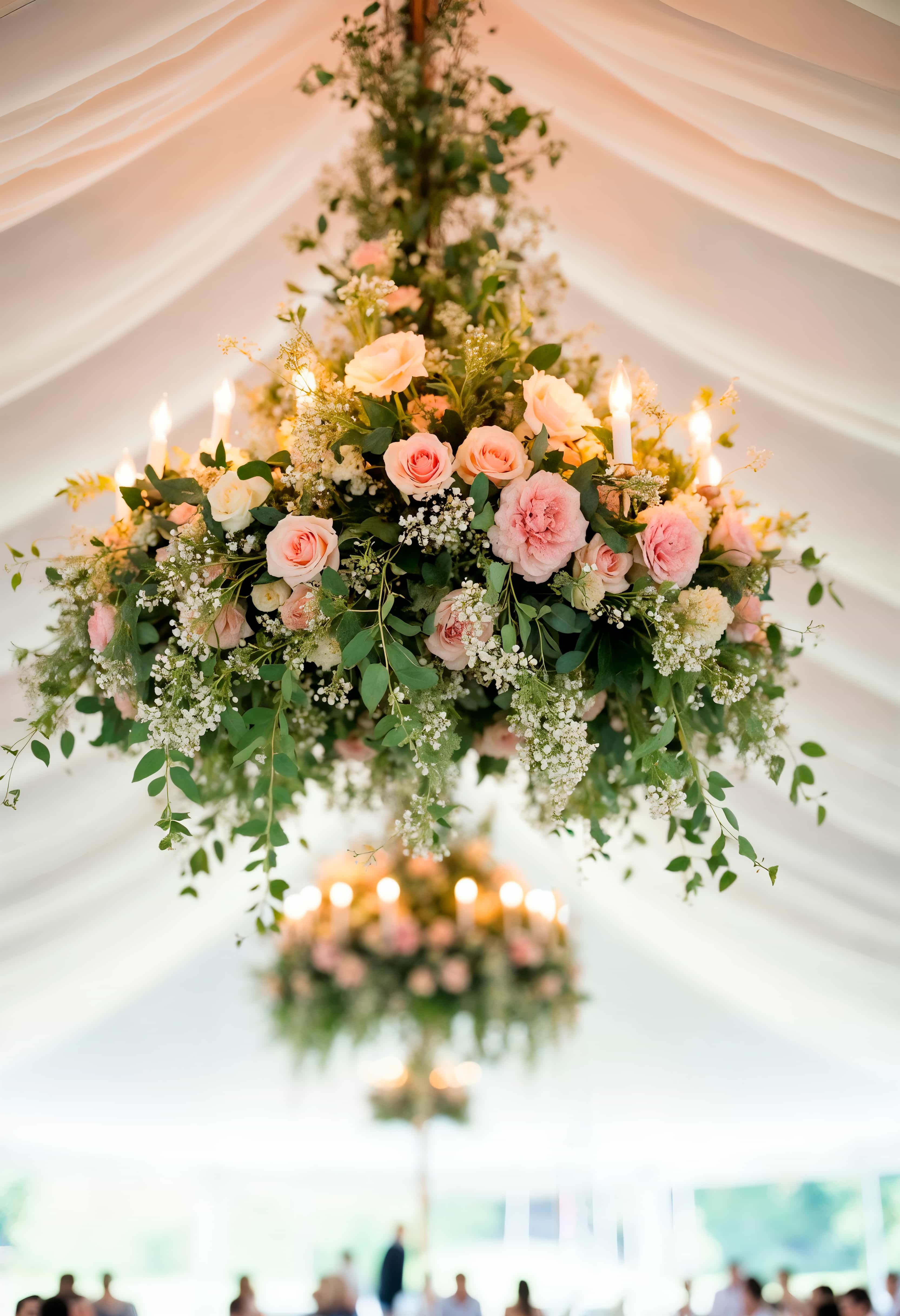 Elegante decoración floral